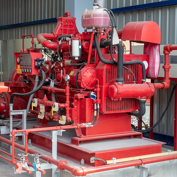Diesel generator for fire pump at  at industry zone
